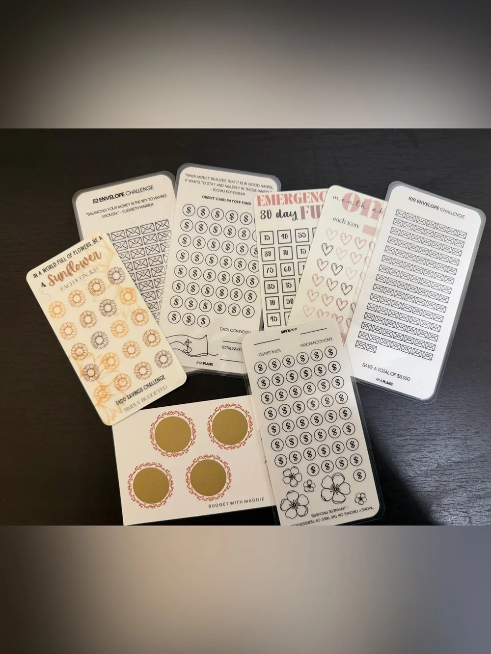 Cash envelope savings challenge bundle